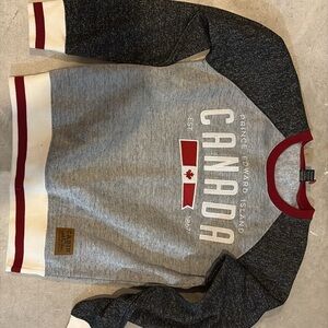 Gray and Black Canada Sweater